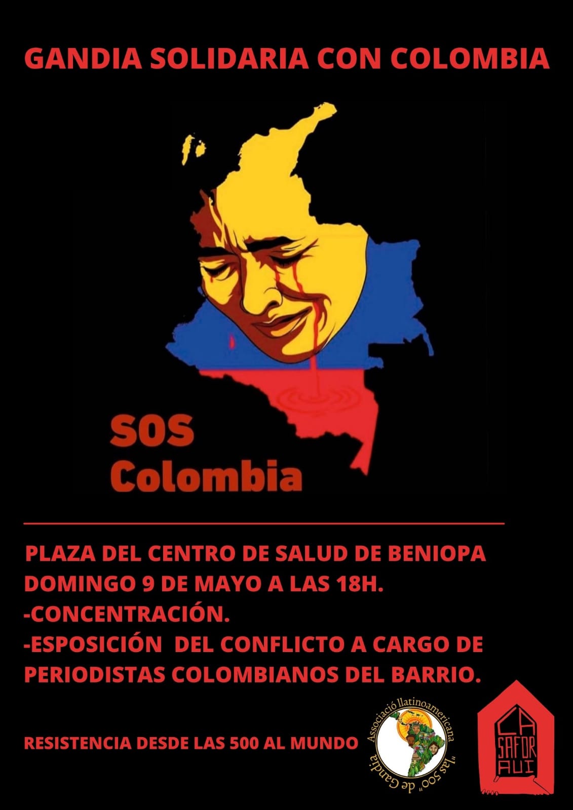 gandia solidaria amb colombia